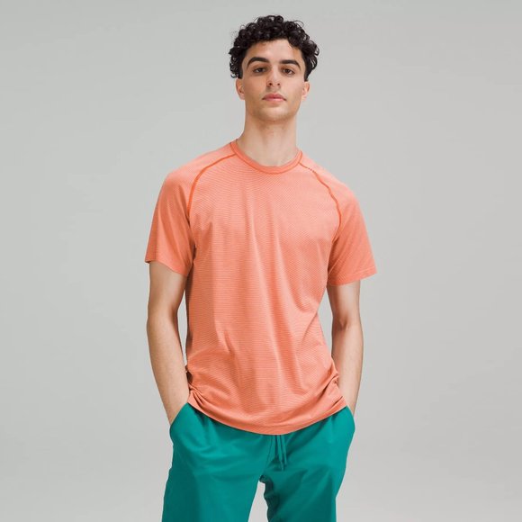 lululemon Warm Coral/Raw Linen Metal Vent Tech Short Sleeve 2.0 size XL - Picture 1 of 13